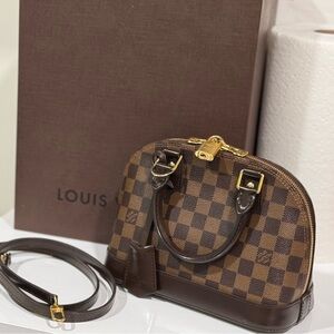 Authentic Louis Vuitton Alma BB Damier Ebene